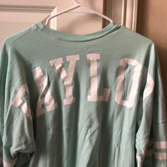 Green BU long sleeve tee - Picture 2 of 2